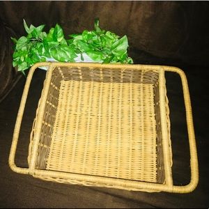 Rare Wicker Tray with Handles